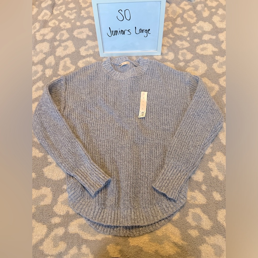 Purple-gray sweater. Super cozy! Brand new condition.